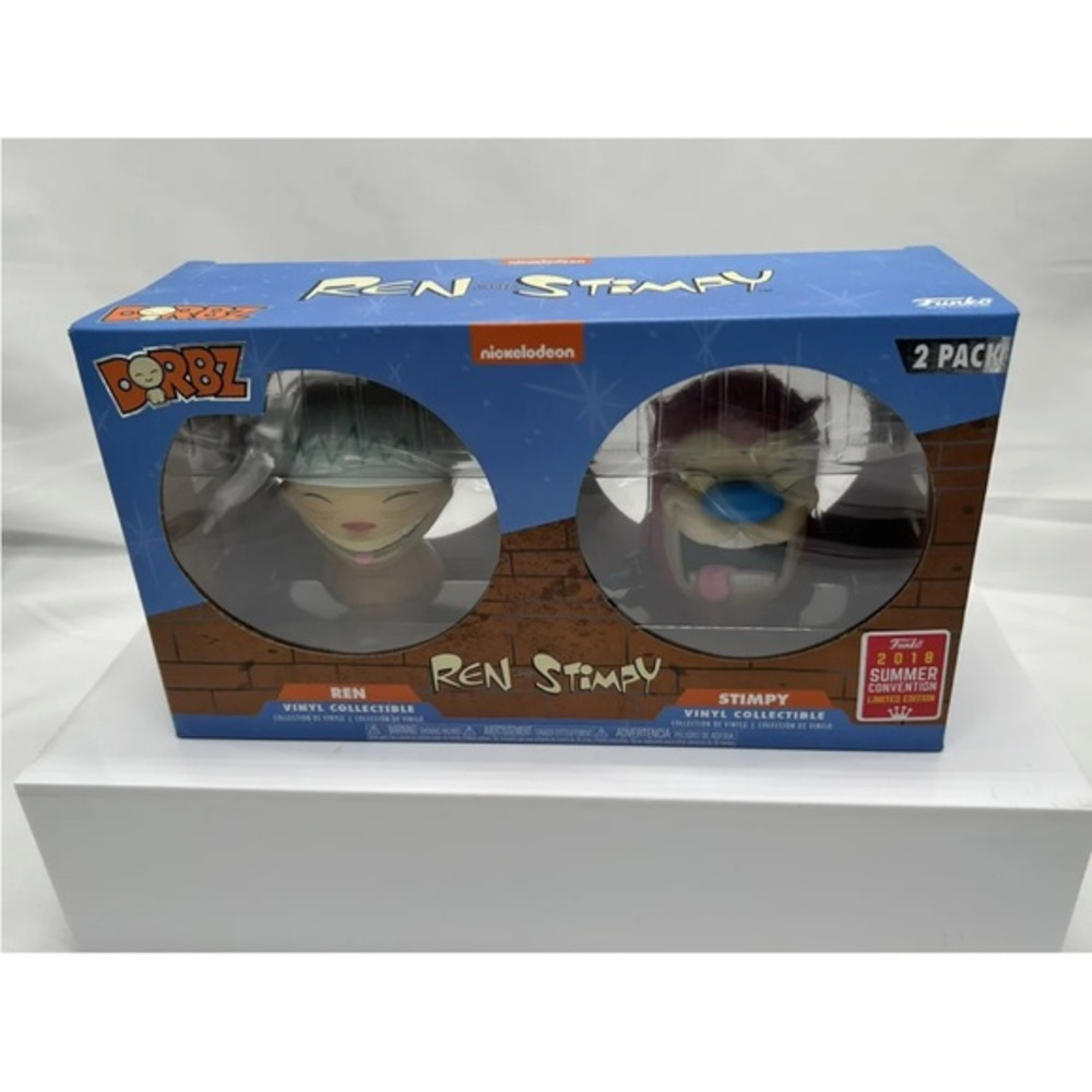 Ren & Stimpy - Happy Happy Joy Joy NYCC 2018 US Exclusive Dorbz 2-pack Vinyl NIB